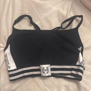 PINK Victoria's Secret Black Sports Bra